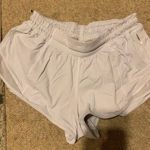 White lulu lemon shorts